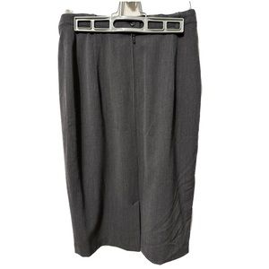 Gray Hammer Pencil Skirt